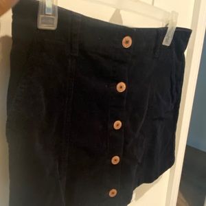 Corduroy skirt with pockets
